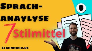 7 Stilmittel für die Sprachanalyse  Beispiele und typische Fehler [upl. by Lillian399]