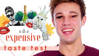 Cameron Dallas SpitTake Is Everything 💦  Expensive Taste Test  Cosmopolitan [upl. by Michele]