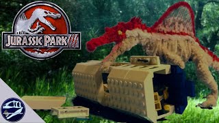 Spinosaurus Attack  Jurassic Park 3 Stop Motion [upl. by Buskus]