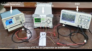 Operational Amplifier IC 741 as a quotComparatorquot with observations [upl. by Rech]