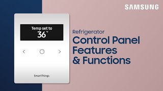 Samsung Bespoke refrigerator’s control panel features and functions  Samsung US [upl. by Tirma922]