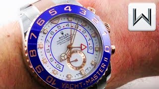 Rolex Yacht Master II Regatta Timer Steel Rose Gold 116681 Luxury Watch Review [upl. by Filippa]