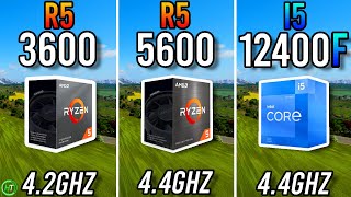 Ryzen 5 3600 vs Ryzen 5 5600 vs Intel i5 12400F [upl. by Ahsuatal]