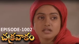 Episode 1002  Chakravakam Telugu Daily Serial  Manjula Naidu  Loud Speaker [upl. by Akeret]