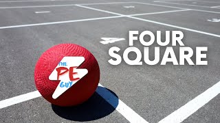 How to play 4 square  original  The PE Guy [upl. by Acimot]