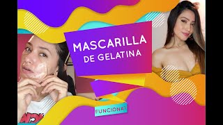 MASCARILLA GELATINA SIN SABOR ¿REALMENTE FUNCIONA PARA ELIMINAR PUNTOS NEGROS Y VELLO FACIAL [upl. by Rednazxela]