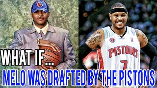 What If Carmelo Anthony Was Drafted By The Detroit Pistons [upl. by Oratnek]