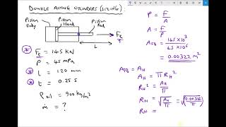 Sizing Hydraulic Cylinders and Selecting Pumps Based on Force Requirements [upl. by Elocn]