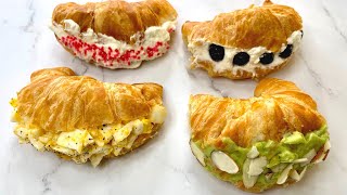 Mini Croissant Sandwich  Sweet amp Savory  Quick Easy and Impressive Breakfast or Brunch Ideas [upl. by Airym964]