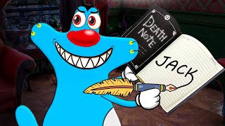 Roblox Oggy Using Death Note With Jack [upl. by Ydnamron773]