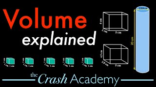 Volume Tutorial What is volume Calculate  Find Volume of cubes and cylinders [upl. by Ahsienat225]