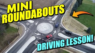 MINI ROUNDABOUTS DRIVING LESSON UK [upl. by Aizti]