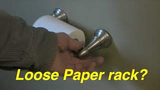 How to fix a loose toilet paper holder [upl. by Manny]