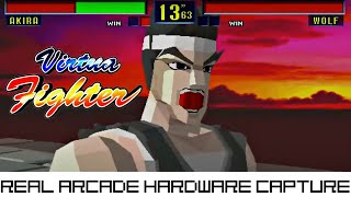 Virtua Fighter Arcade 1993 Real Arcade Hardware Capture [upl. by Dominic548]