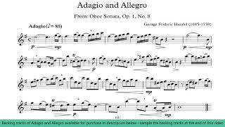 Adagio and Allegro for Alto Saxophone  by George Frideric Handel [upl. by Wera]