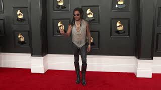 LENNY KRAVITZ  Fashion Cam  2022 GRAMMYs [upl. by Madid131]