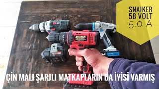 ÇİN MALI ŞARJLI MATKAPLARIN İYİSİ  SNAİKER 58 VOLT 50 A [upl. by Pleasant]