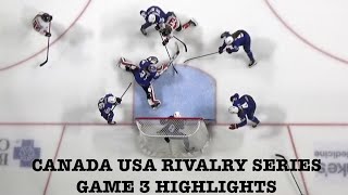 CANADA USA GM 3 RIVALRY SERIES FULL HIGHLIGHTS Nov 1024 [upl. by Aynav]