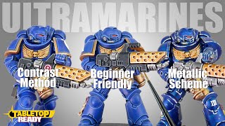 3 different ways to paint your Ultramarines for Warhammer 40000 [upl. by Colligan]