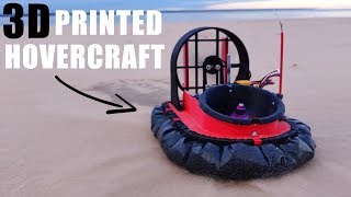 3D Printed RC Hovercraft on SPEED [upl. by Aerdnaid]