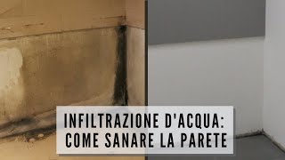 INFILTRAZIONE DACQUA COME SANARE LA PARETE [upl. by Ajat656]