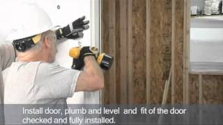 How to Install and Flash a Brick Mold Door Unit [upl. by Aztiley]