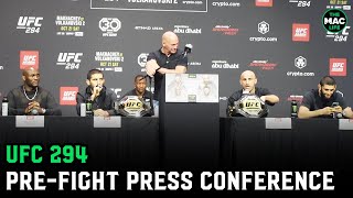 UFC 294 PreFight Press Conference Full [upl. by Magnusson]