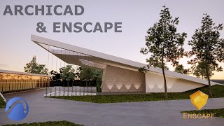 Enscape amp Archicad Exterior render Workflow [upl. by Nyliac]