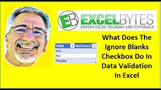 What Does The Ignore Blanks Checkbox Do In Data Validation In Excel [upl. by Notnek304]