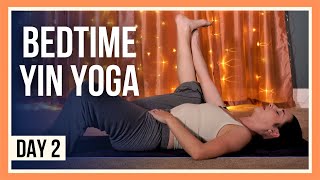 15 min Yin Yoga Stretches – Day 2 EVENING YOGA FOR BEGINNERS [upl. by Ecnedac]