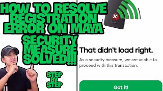 HOW TO FIX SECURITY MEASURE ON MAYA  HOW TO FIX MAYA REGISTRATION ERROR  STEP BY STEP  TICAO HUB [upl. by Symons]