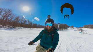 Backcountry Skiing in Vermont Brandon Gap Glades [upl. by Auhesoj]