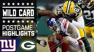 Giants vs Packers  NFL Wild Card Game Highlights [upl. by Linda]