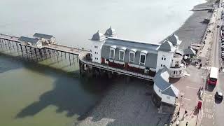 penarth pier drone footage [upl. by Eisdnyl]