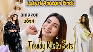 Amazon Latest Kurta Sets Haul  Must Haves  2024 Collection  DangSchbang [upl. by Enuahs]