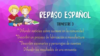 Repaso de Español TERCER TRIMESTRE  Aprende con la Maestra Cielo [upl. by Ainegue]