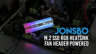 DIY  Adding an RGB Heatsink to an M2 NVMe SSD  Jonsbo RGB Heatsink [upl. by Fari83]