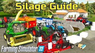 Are You Doing Silage WRONG  A BEGINNERS guide to making silage in Farming Simulator 22 [upl. by Lisabeth]