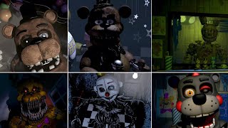 FNaF 1UCN All Locations No Static FULL SERIES [upl. by Gintz]