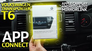 Activating Volkswagen Transporter T6 App Connect  Apple CarPlay  Android Auto [upl. by Laraine]