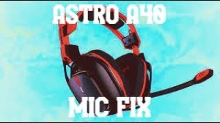 How To Fix Astro Headset Mic quotBuzzingquot or quotStaticquot Sound SOLUTION [upl. by Yrruc839]