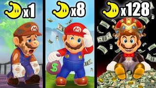 Mario Odyssey but Every Moon  MORE MONEY [upl. by Rawde855]