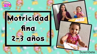 Motricidad fina para niños de 2 a 3 años  Juguemos Any [upl. by Dania]