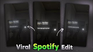 Trending Spotify Glow Lyrics Tutorial  Spotify Raindrops Lyrics Card Tutorial in Alight Motion [upl. by Kemme]