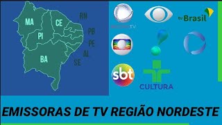 Emissoras De TV Região Nordeste do País [upl. by Airamzul805]