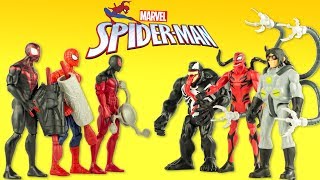 SpiderMan Transformé en Carnage Figurines Marvel Gentils contre Méchants Jouets Toy Review Hasbro [upl. by Aden]