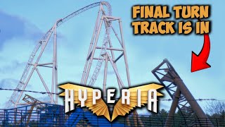 THORPE PARK Hyperia Construction Update  5th November 2023 [upl. by Esnahc]