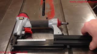 Harbor Freight 2n1 Stapler  Nailer from Central Pneumatic  Loading Staples Demonstration [upl. by Nnayar]