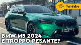 BMW M5 anche TOURING 2024  PROVA IN PISTA e PREZZI [upl. by Eileen]