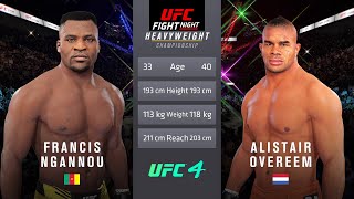 Francis Ngannou vs Alistair Overeem Full Fight  UFC Fight Of The Night [upl. by Dust922]